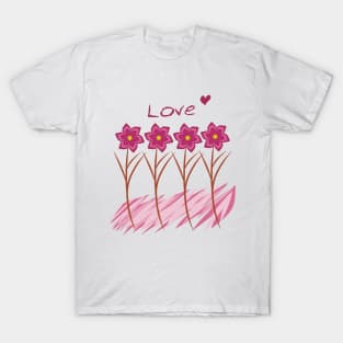 Pink Flowers T-Shirt